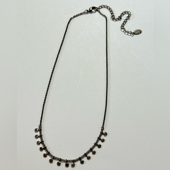 Sorrelli Petite Minimalist Necklace with Blank Disc Dangle - Picture 4 of 4